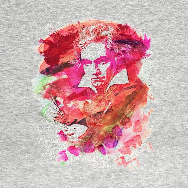 Ludwig van Beethoven Watercolor Remix by badbugs